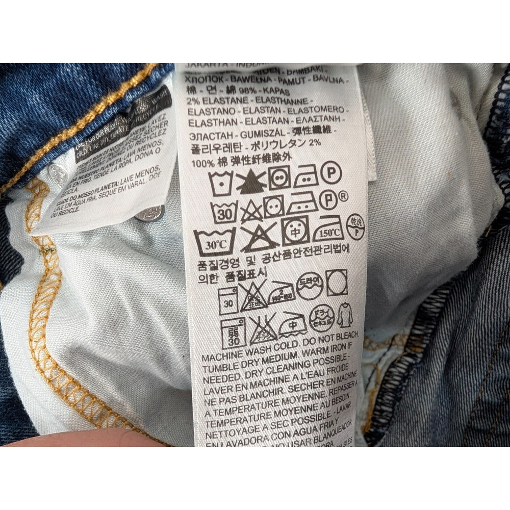 Levis 511 Men's Jeans 36x30 Blue Denim Straight Red Tab Faded Mid Rise Stretch - Picture 9 of 11